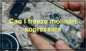Can I freeze molinari sopressata