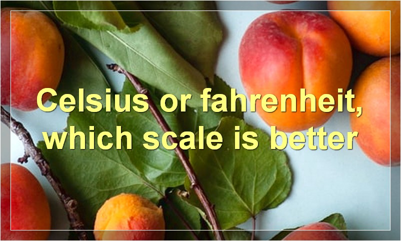 Celsius or fahrenheit, which scale is better
