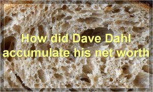 How did Dave Dahl accumulate his net worth