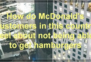 How do McDonald's customers in this country feel about not being able to get hamburgers