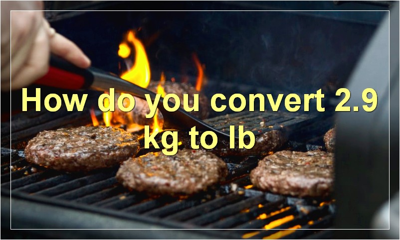 How do you convert 2.9 kg to lb