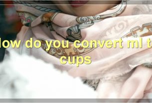 How do you convert ml to cups