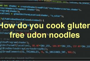 How do you cook gluten free udon noodles
