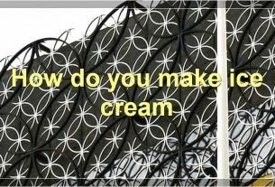 How do you make ice cream