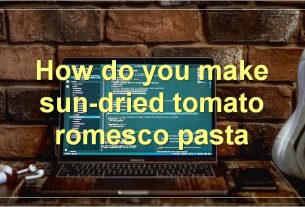 How do you make sun-dried tomato romesco pasta