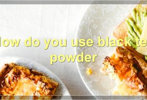How do you use black tea powder