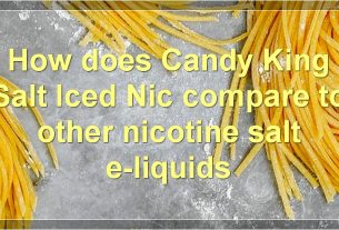 How does Candy King Salt Iced Nic compare to other nicotine salt e-liquids