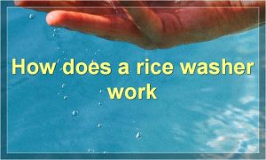How does a rice washer work