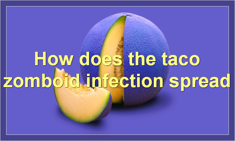 How does the taco zomboid infection spread
