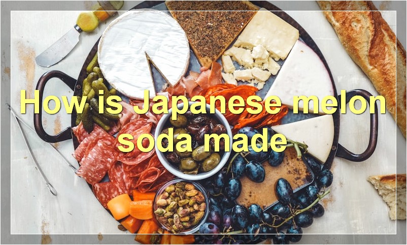 How is Japanese melon soda made