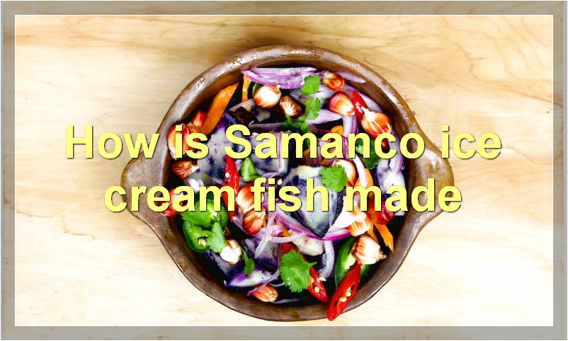 How is Samanco ice cream fish made