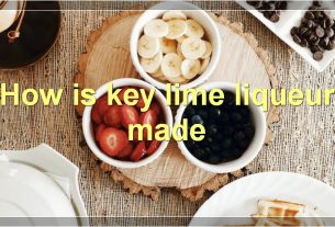 How is key lime liqueur made