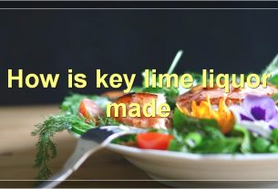 How is key lime liquor made