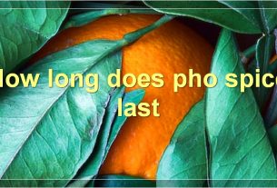 How long does pho spice last