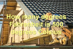 How many degrees Fahrenheit is 500 degrees Celsius