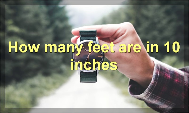 How many feet are in 10 inches