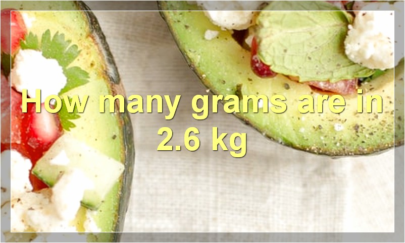 How many grams are in 2.6 kg