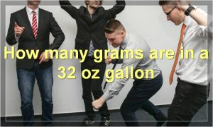 How many grams are in a 32 oz gallon