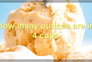 How many ounces are in 4 cups