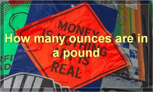 How many ounces are in a pound