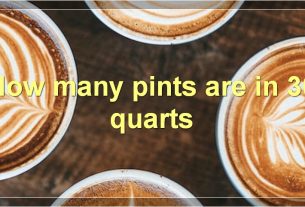 How many pints are in 30 quarts