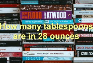 How many tablespoons are in 28 ounces