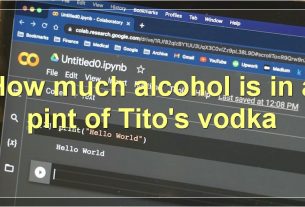 How much alcohol is in a pint of Tito's vodka