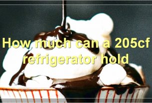 How much can a 205cf refrigerator hold
