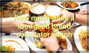 How much does a foodgeeb bread calculator weigh