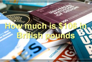 How much is $106 in British pounds
