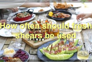 How often should fresh shears be used