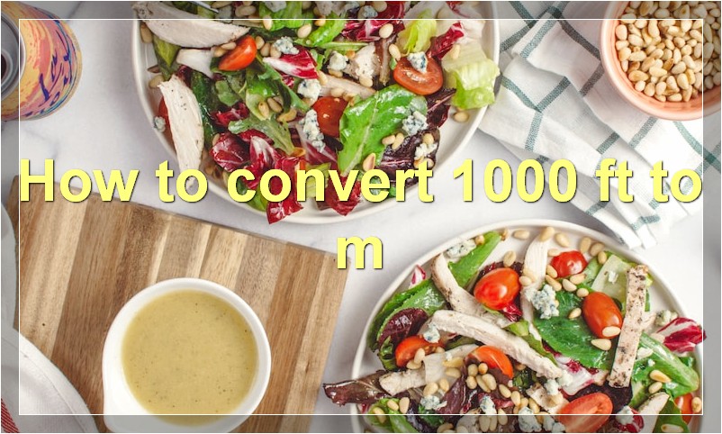 How to convert 1000 ft to m