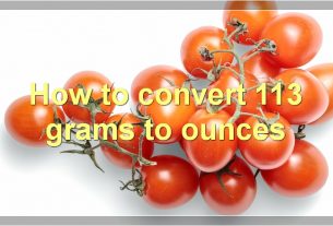 How to convert 113 grams to ounces