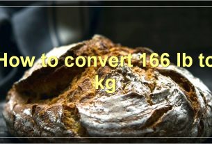 How to convert 166 lb to kg