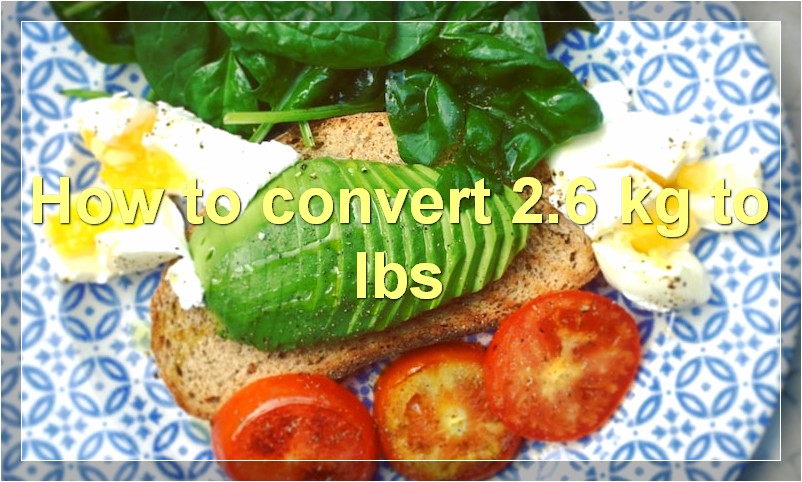 How to convert 2.6 kg to lbs