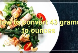 How to convert 43 grams to ounces
