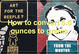 How to convert 5.5 ounces to grams