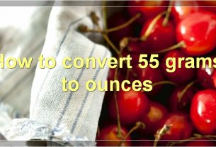 How to convert 55 grams to ounces