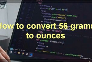 How to convert 56 grams to ounces