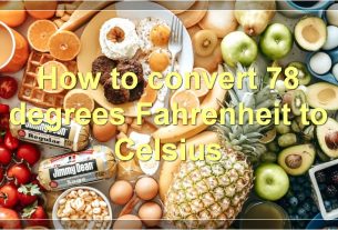 How to convert 78 degrees Fahrenheit to Celsius