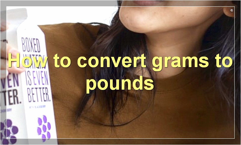 How to convert grams to pounds