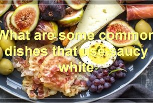 What are some common dishes that use saucy white
