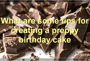 What are some tips for creating a preppy birthday cake