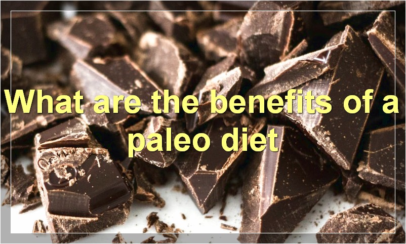 What are the benefits of a paleo diet