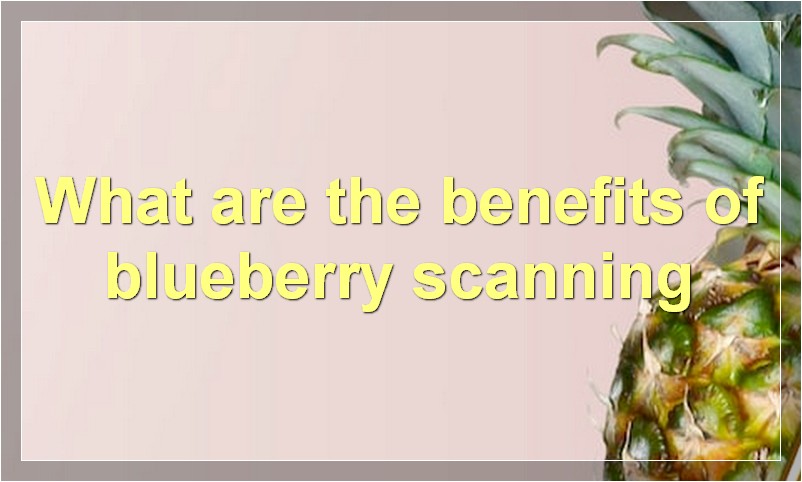 What are the benefits of blueberry scanning