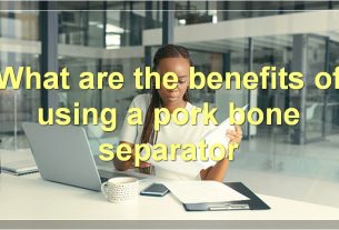 What are the benefits of using a pork bone separator