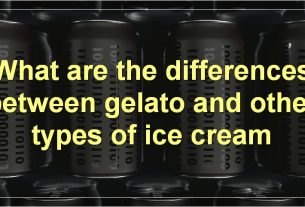 What are the differences between gelato and other types of ice cream