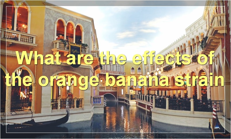 What are the effects of the orange banana strain