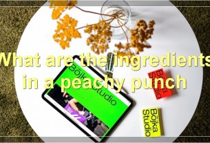 What are the ingredients in a peachy punch