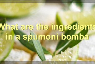 What are the ingredients in a spumoni bomba